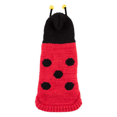 Barker's Bowtique - Sweater Lady Bug Chenille