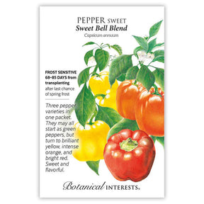 Sweet Bell Pepper Blend (grn/r/y) Seeds