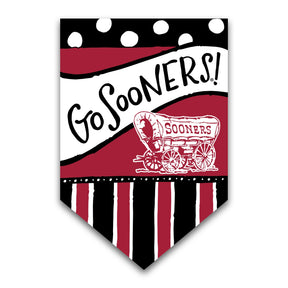 Collegiate Dots & Stripes Garden Flag