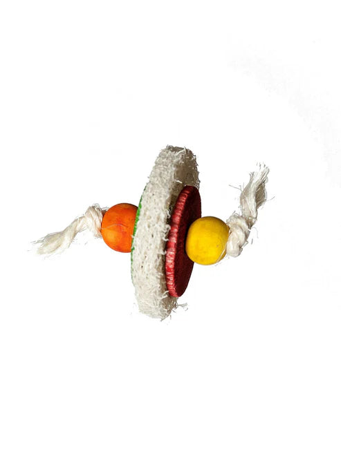 Caitec - Bird Toy Loofa Disc Foot