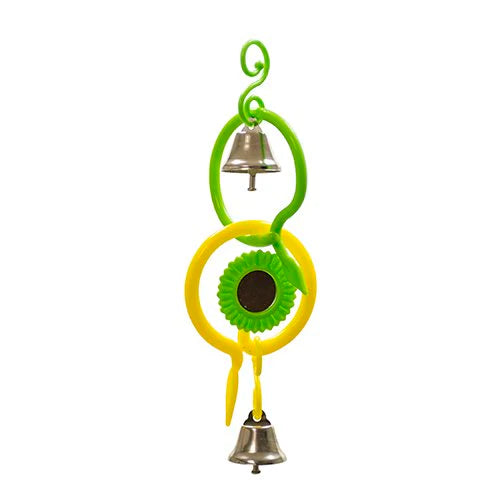 Caitec - Bird Toy Plastic Mirror Ring