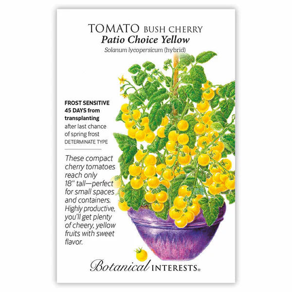 Tomato Cherry Patio Yellow Hybrid Seeds