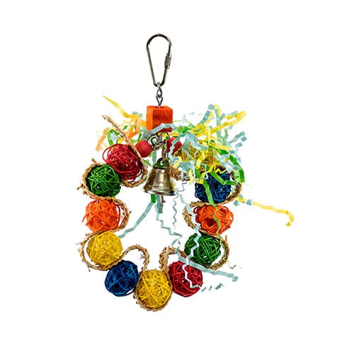 Caitec - Bird Toy Vine Ball Braided Wreath Small