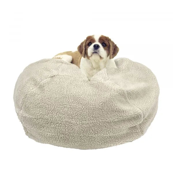 Carolina Pet - Sherpa Puff Ball Pillow Bed	for Dog and Cats