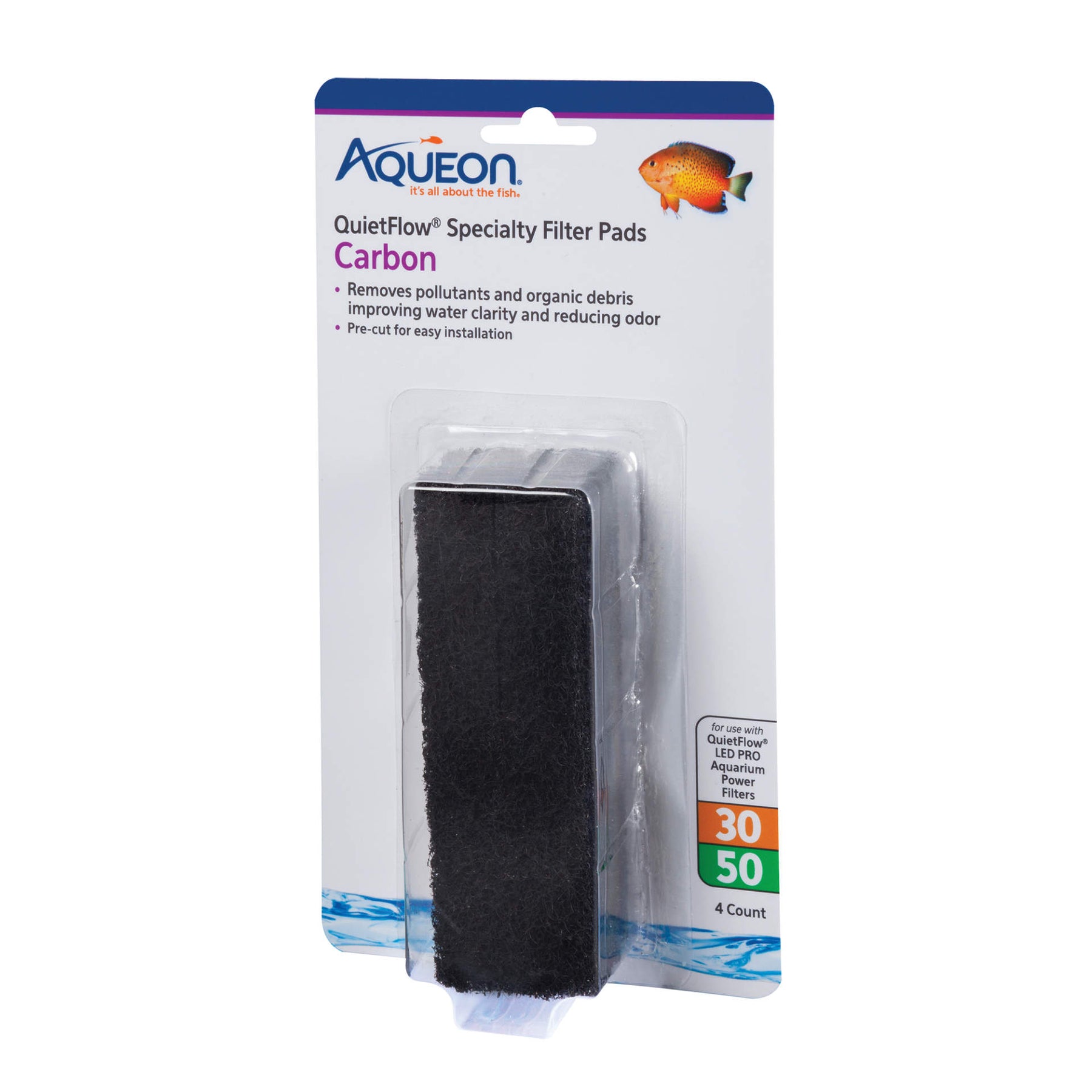 Aqueon - Replacement Specialty Filter Pads Carbon Reducer