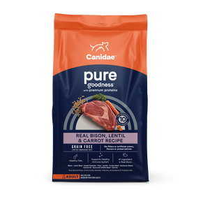 Canidae - Grain Free PURE All Breeds, Adult Dog Real Bison Limited Ingredient Recipe Dry Dog Food