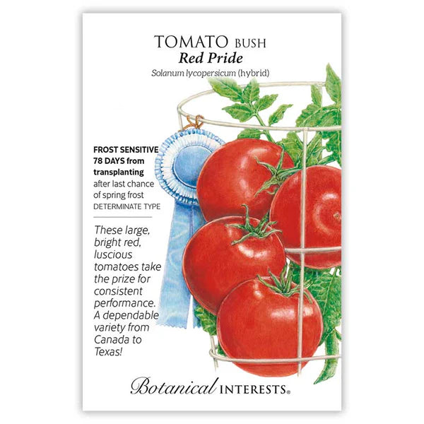 Tomato Bush Red Pride Hybrid Seeds