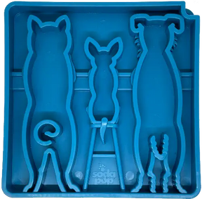 Enrichment Dog Tray Lick Mat - Waiting Dogs Design