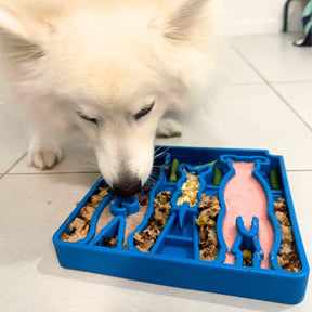 Enrichment Dog Tray Lick Mat - Waiting Dogs Design