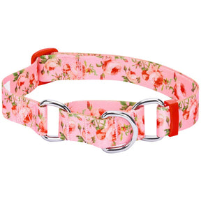 Rose Baby Pink | Petal Paws Floral Martingale Safety Training Dog Collar