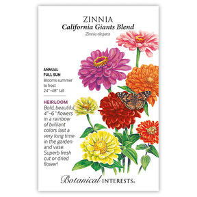 Zinnia California Giants Seeds