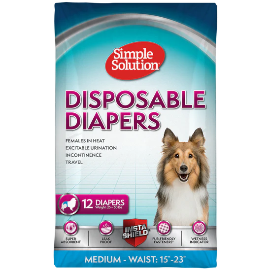 Disposable Dog Diapers 12 packs