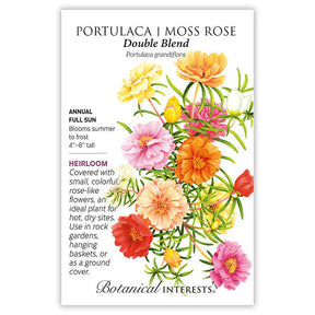 Portulaca Moss Rose Double Blend Seeds