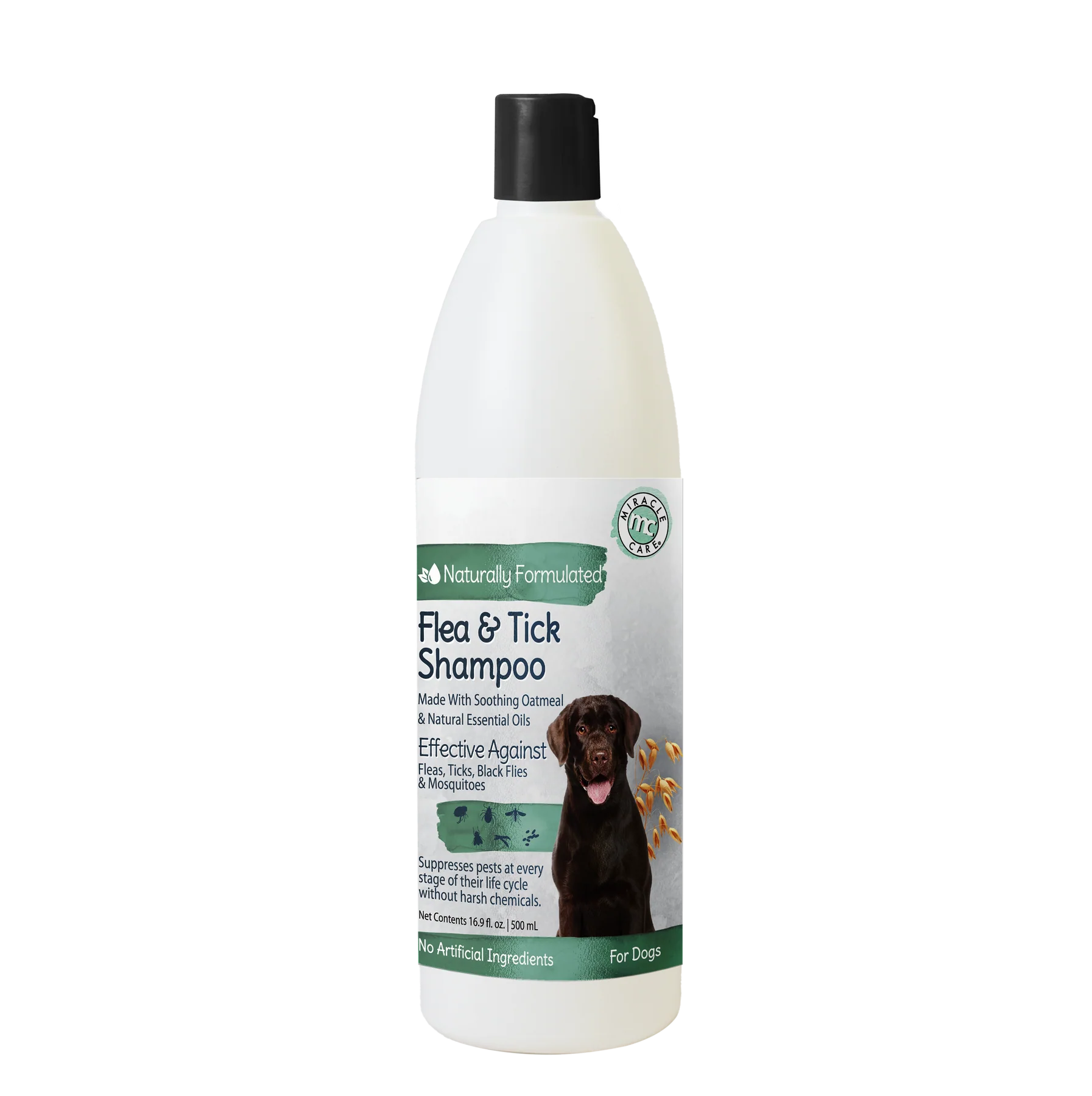 Shampoo Flea & Tick Natural with Oatmeal