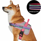 Pink, Emerald and Orchid | Service K-9, 3M Reflective Dog Harness