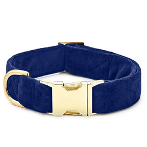 Dog Collar Velvet Navy