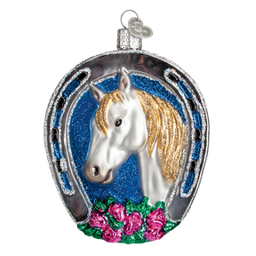 Old World Christmas - Winner Horseshoe Equestrian Champion Ornament