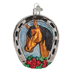 Old World Christmas - Winner Horseshoe Equestrian Champion Ornament