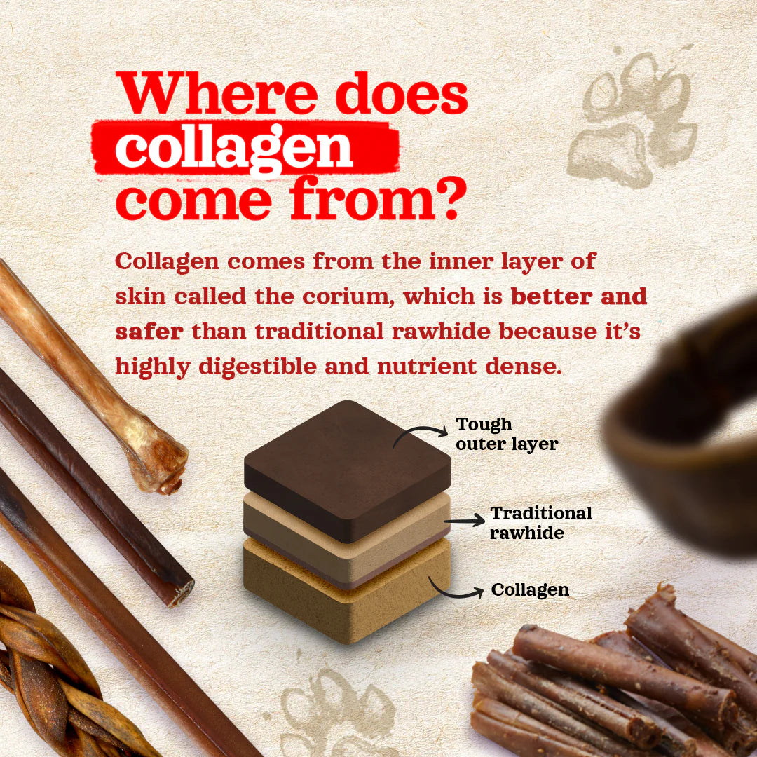 Collagen Sticks Peanut Butter 6"