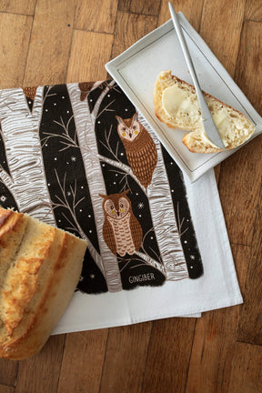 Gingiber Tea Towel Owl