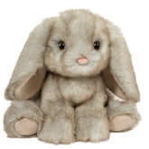 Plush Bunny Sitting w/ Floppy Ears "Licorice"