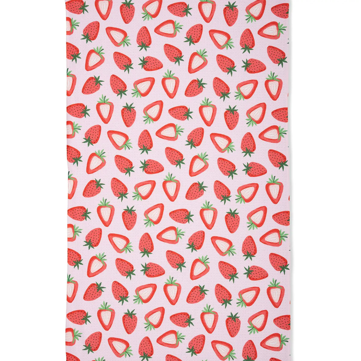 Geometry - Tea Towel Sweet Strawberry