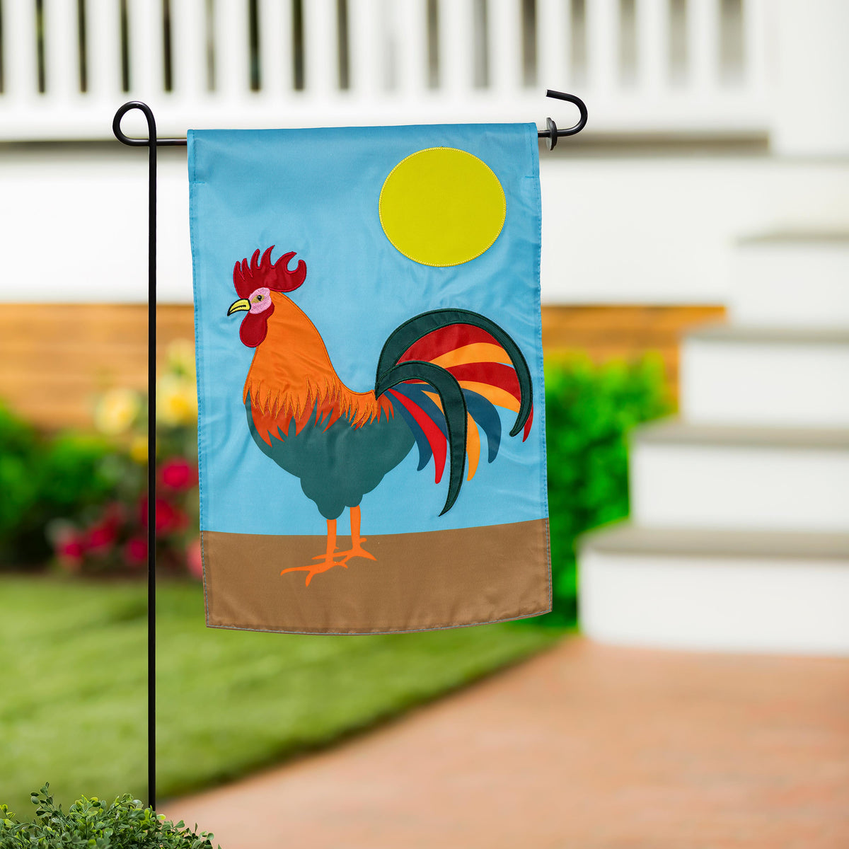 Flag Colorful Rooster Basic