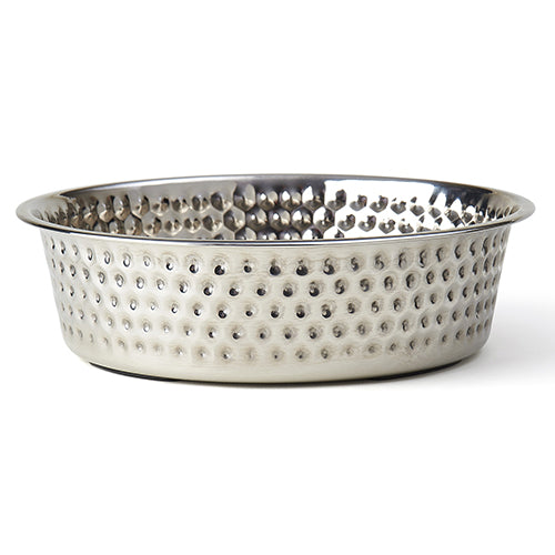 Bowl Crete Hammered Stainless Steel