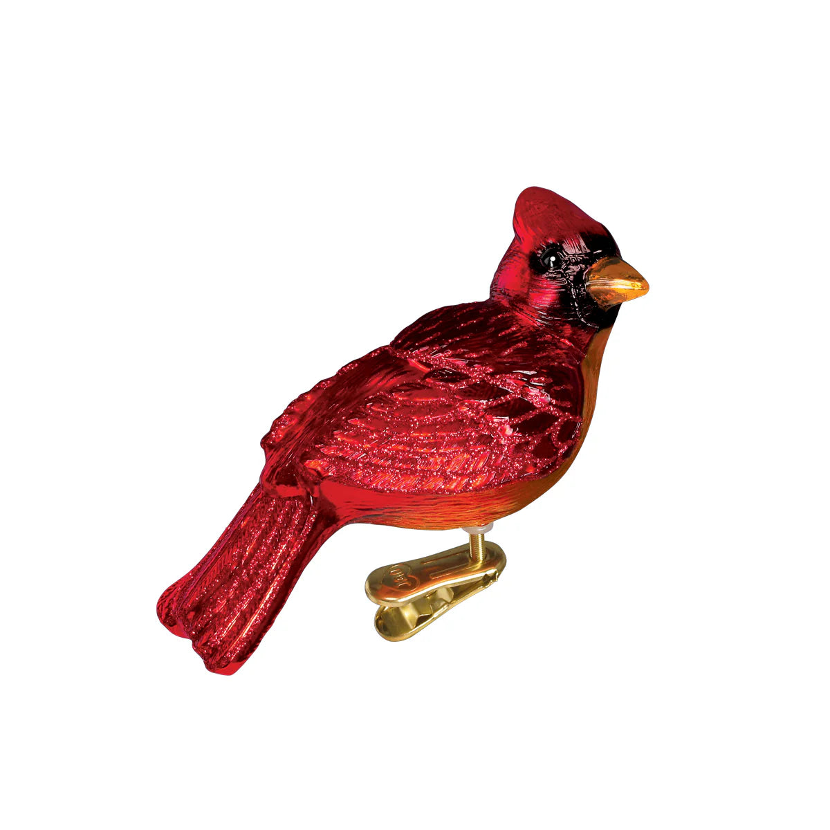 Old World Christmas - Resting Cardinal Clip-On Ornament