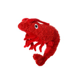 Mighty Ocean Prawn Plush Squeaky Durable Toy