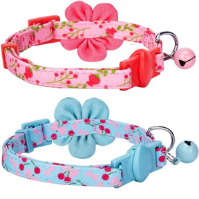 Lovely Cherry & Floral Cat Collars