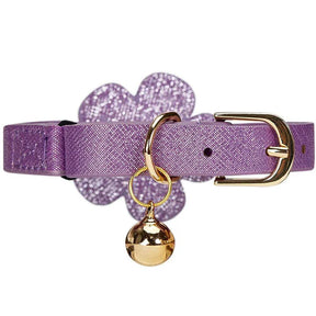 Blueberry Pet - Perfect-fit Glistering PU Leather Cat Collar