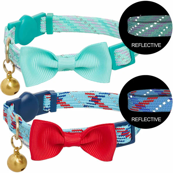 Reflective Striped Cat Collar