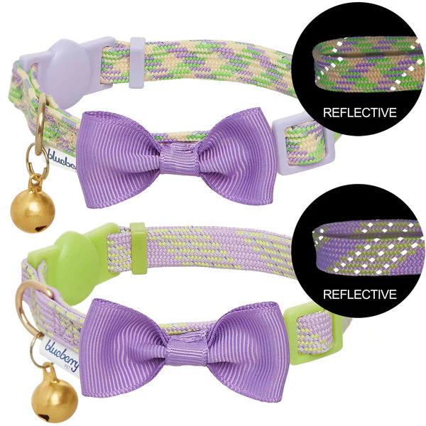 Reflective Striped Cat Collar