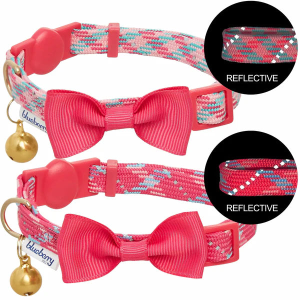 Reflective Striped Cat Collar