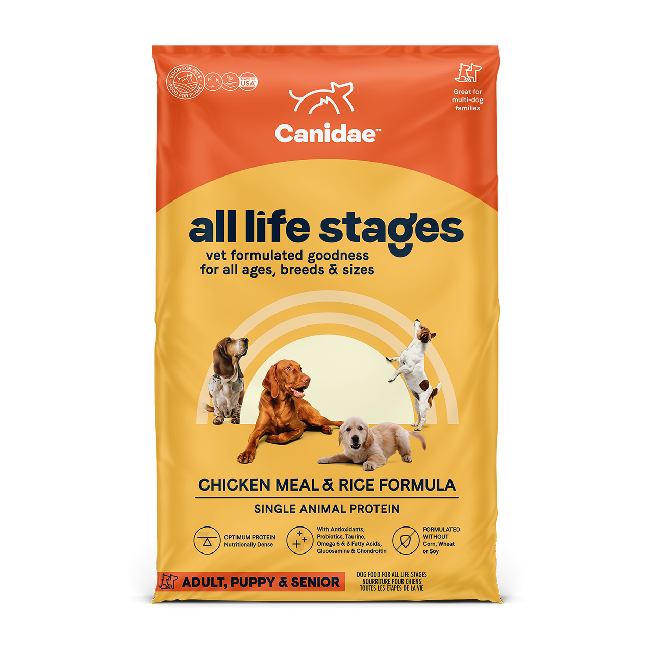 Canidae - All Life Stages, All Dog Breeds Chicken Meal and Rice Formula Dry Dog Food