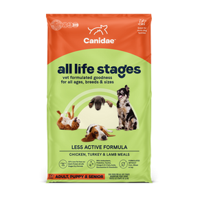 Canidae - Less Active, Adult and Senior Dogs Multi-Protein Chicken, Turkey, Lamb, and Fish Meals Formula Dry Dog Food