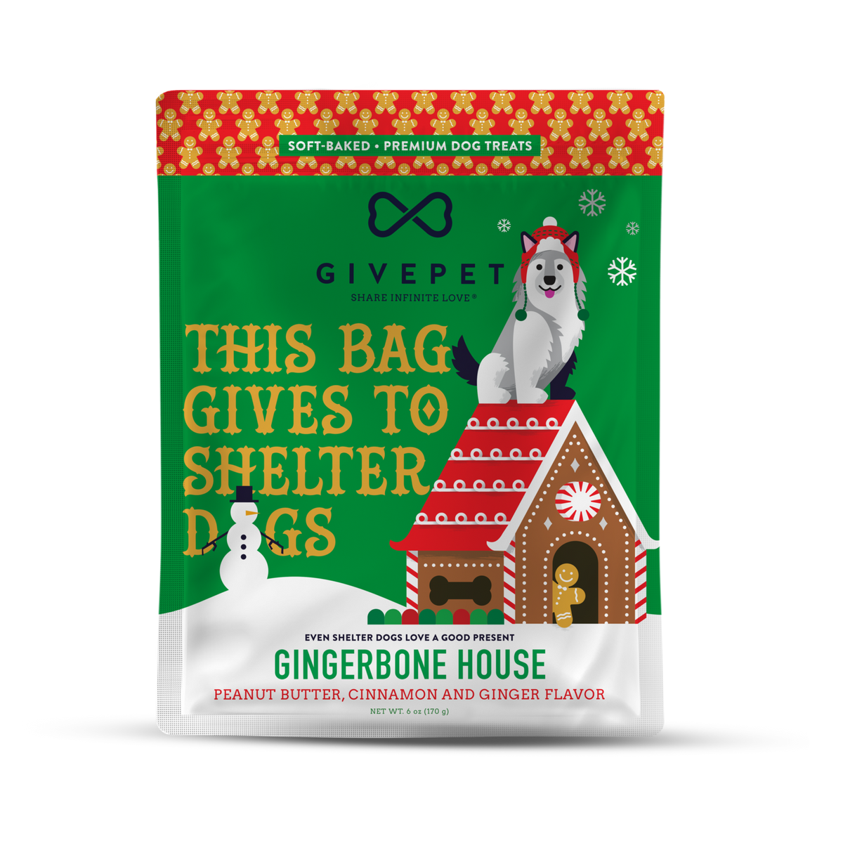 GivePet - Gingerbone House Soft Treat