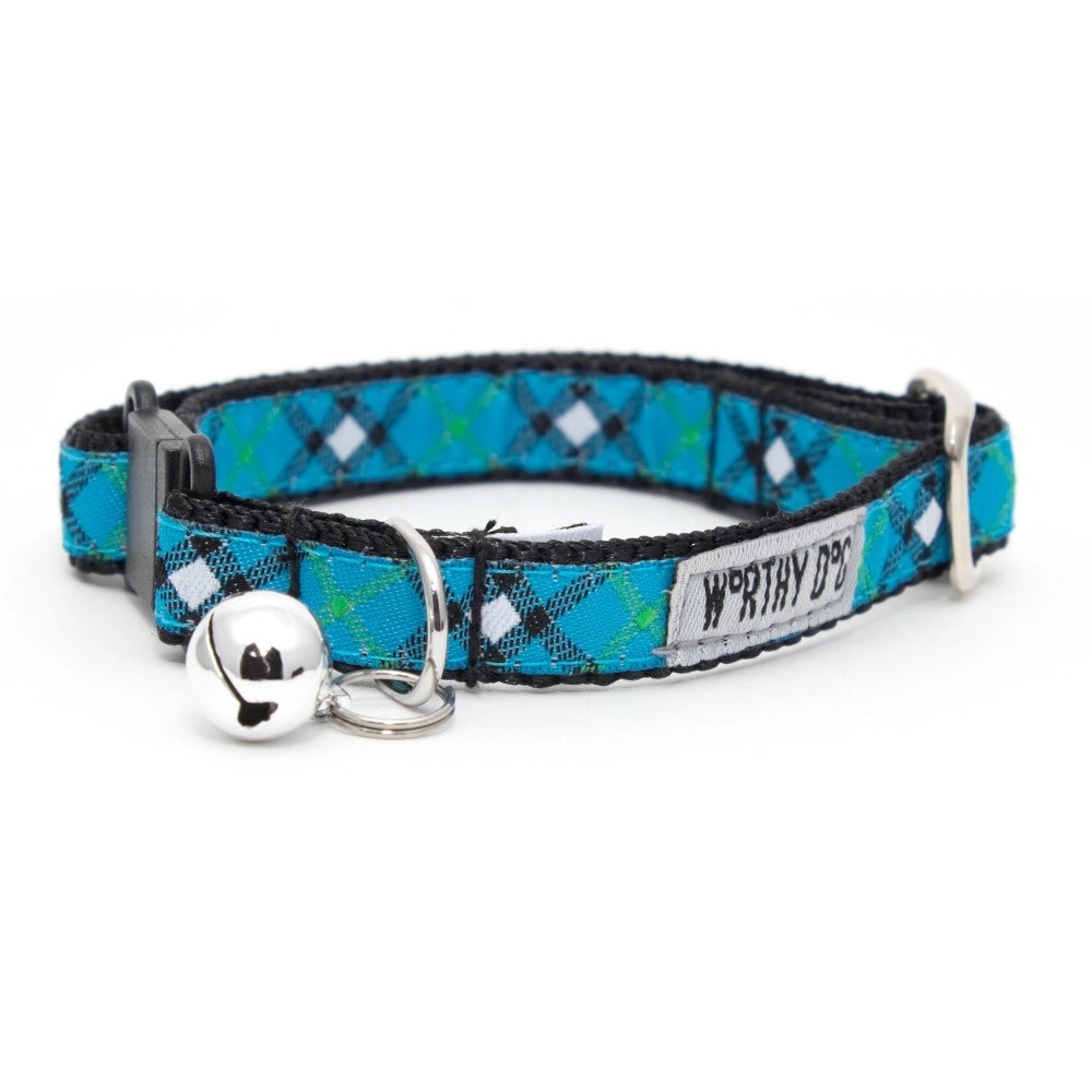 Cat Collar Bias Plaid