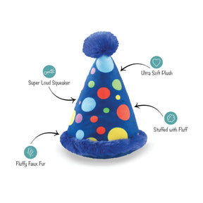 Petshop by Fringe Studio - Dog Toy Plush Party Hat