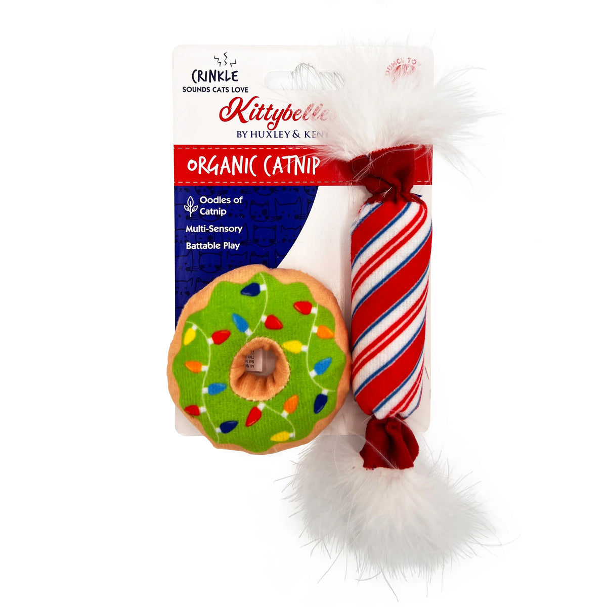 Huxley & Kent - Cat Toy Lit Donut & Peppermint Candy