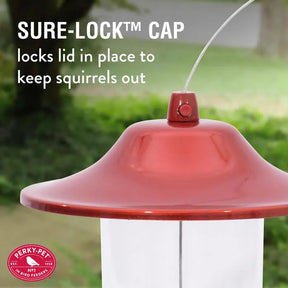 Perky Pet Panorama Seed Feeder Sure-Lock Cap