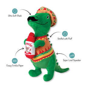 Petshop by Fringe Studio - Dog Toy Fiesta Saurus