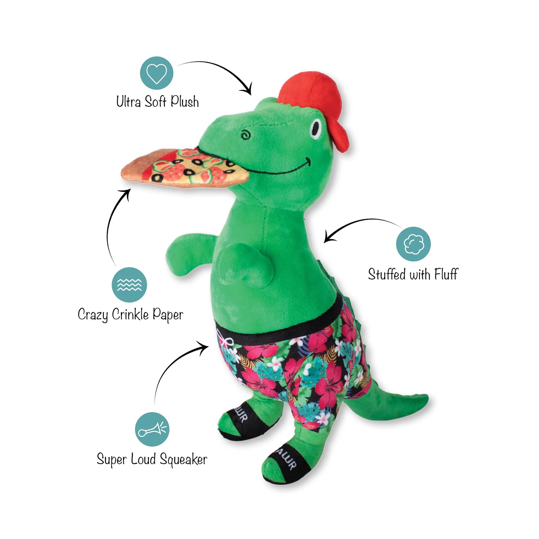 Petshop by Fringe Studio - Dog Toy Pizzaurus Rex