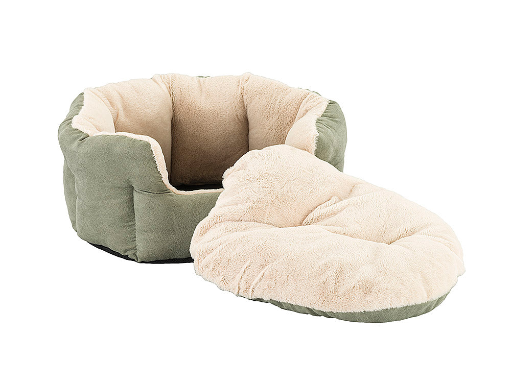 Cuddler High Walls Faux Suede