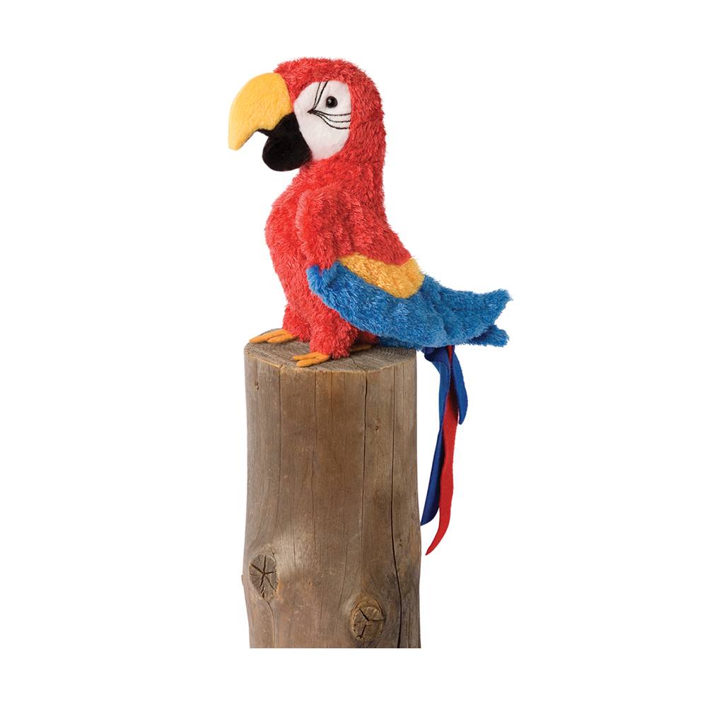 Plush Red Parrot "Gabby"