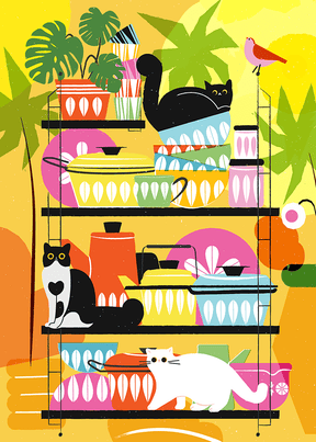 Puzzle "Cats in the Kitchen"