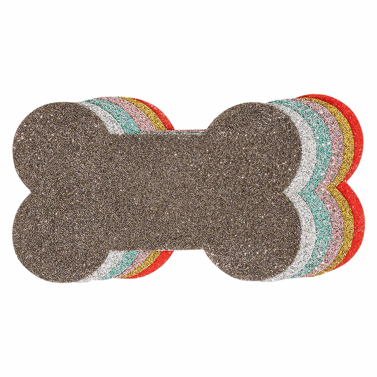 Placemat Dog Bone Multifaceted Rhinestones