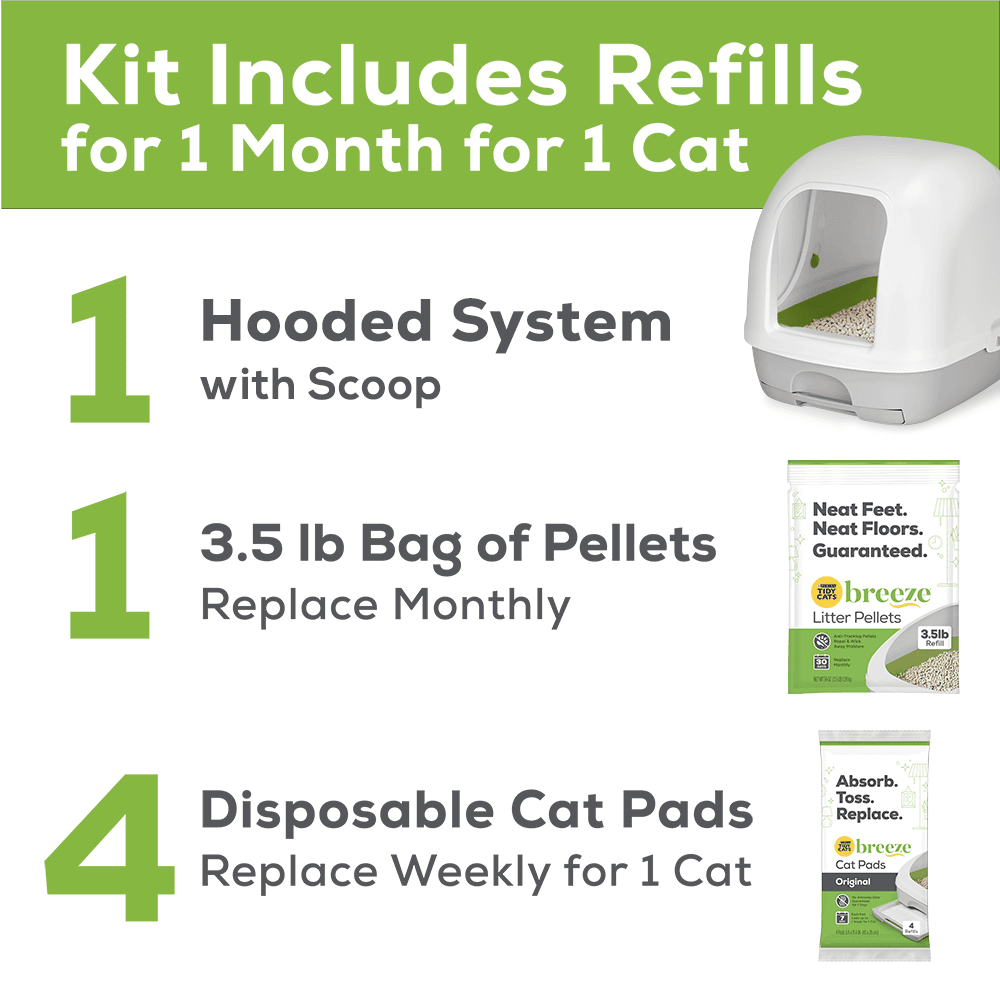 Purina - Tidy Cats® Breeze® Hooded Litter Box System