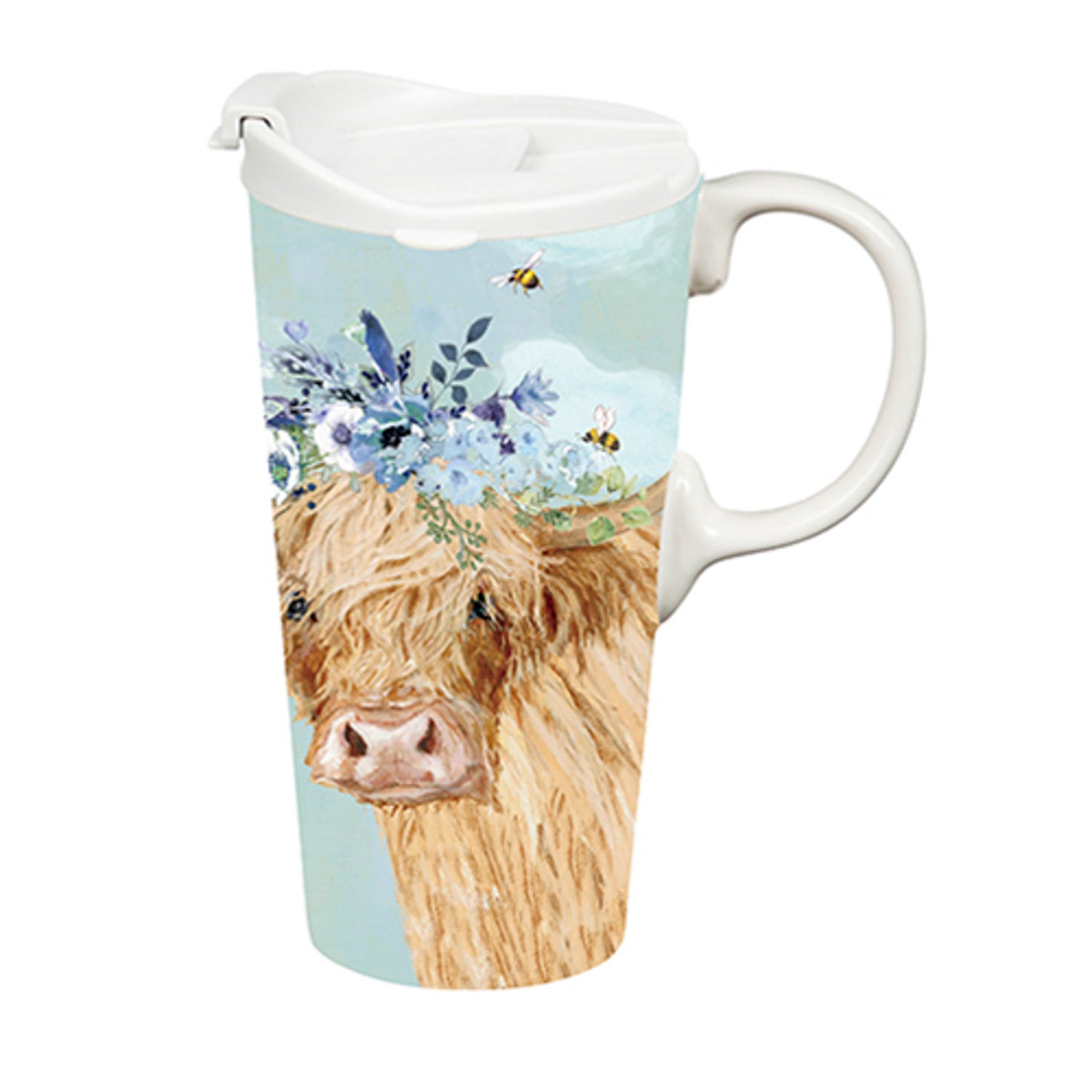 Travel Cup Brown Cow with Box